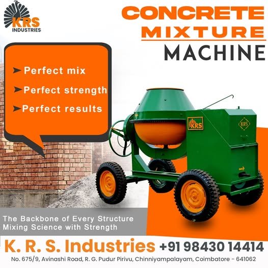 KRS Industries – Leading Concrete Mixer Machine Manufacturer in Coimbatore KRS Industries – Leading Concrete Mixer Machine Manufacturer in Coimbatore