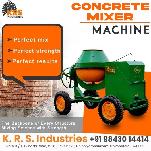 KRS Industries – Leading Concrete Mixer Machine Manufacturer in Coimbatore