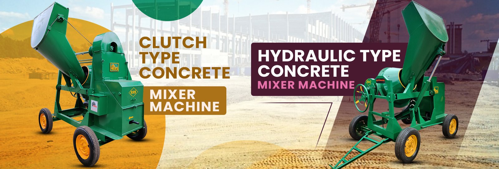 Hydraulic Concrete Mixer Machine - KRS Industries